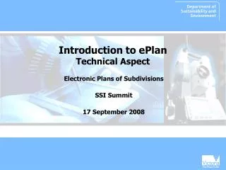 Introduction to ePlan Technical Aspect