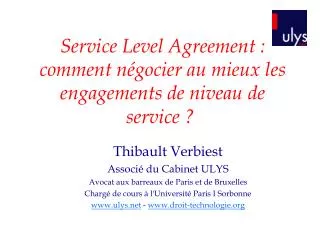Service Level Agreement : comment négocier au mieux les engagements de niveau de service ?