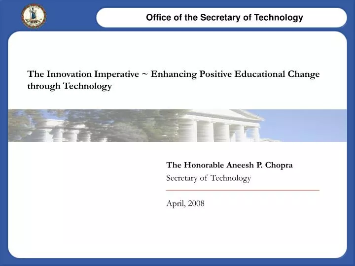 the innovation imperative enhancing positive educational change through technology