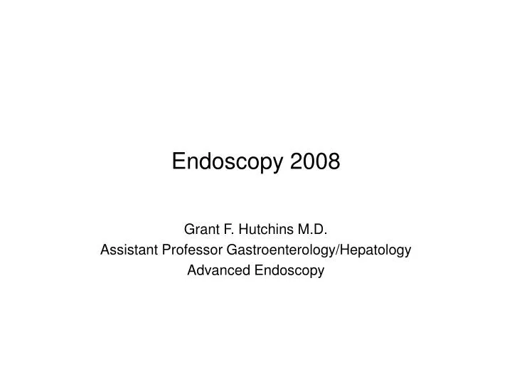 endoscopy 2008