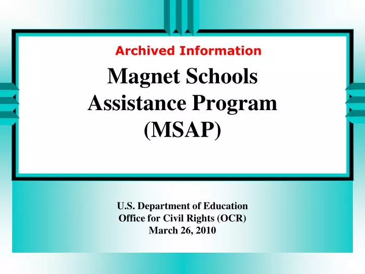 magnet schools assistance program msap