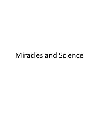 Miracles and Science