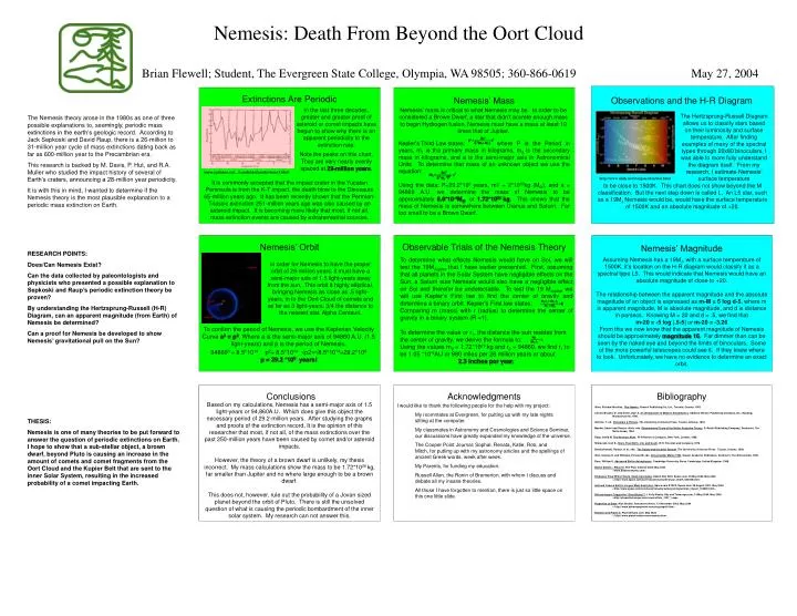 nemesis death from beyond the oort cloud