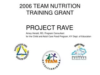 2006 TEAM NUTRITION TRAINING GRANT