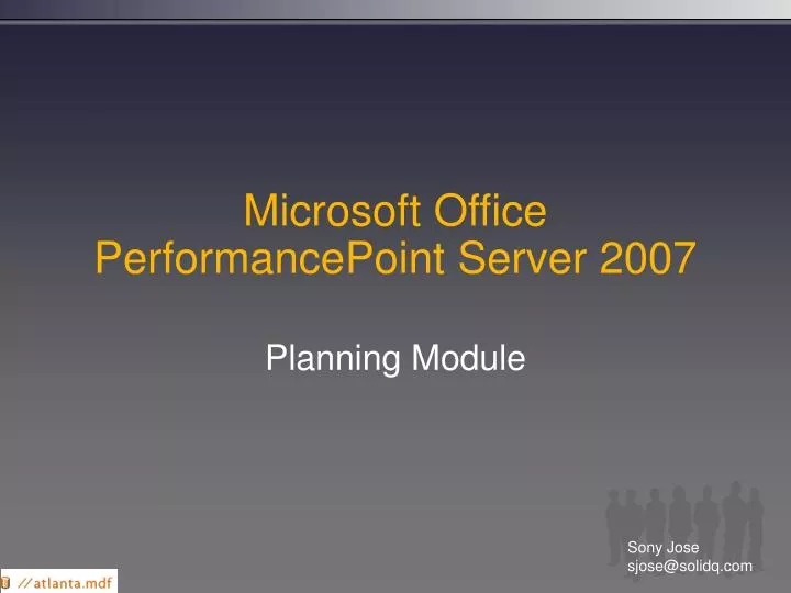 microsoft office performancepoint server 2007