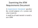 Examining the ATM Requirements Document