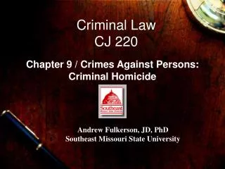 Criminal Law CJ 220