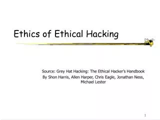 Ethics of Ethical Hacking