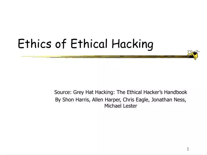 ethics of ethical hacking