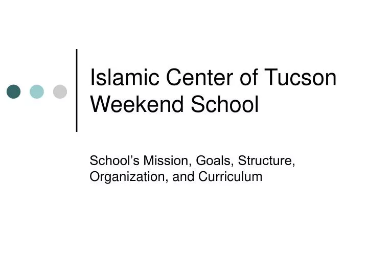 islamic center of tucson weekend school