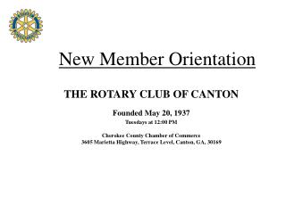 new member orientation