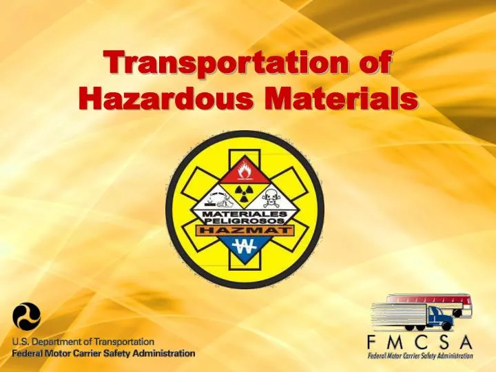 transportation of hazardous materials