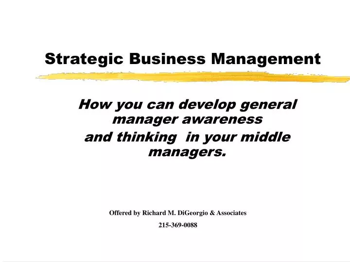 strategic business management