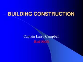BUILDING CONSTRUCTION