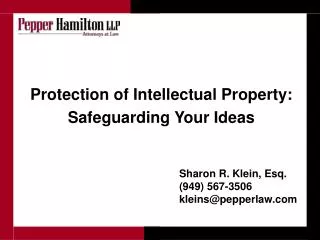 Protection of Intellectual Property: Safeguarding Your Ideas