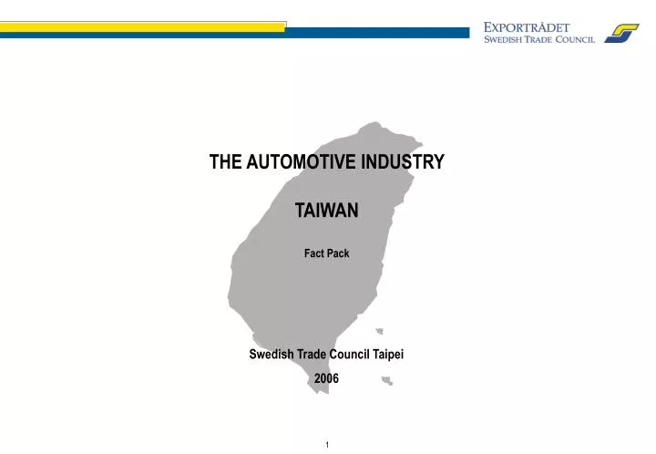 the automotive industry taiwan fact pack