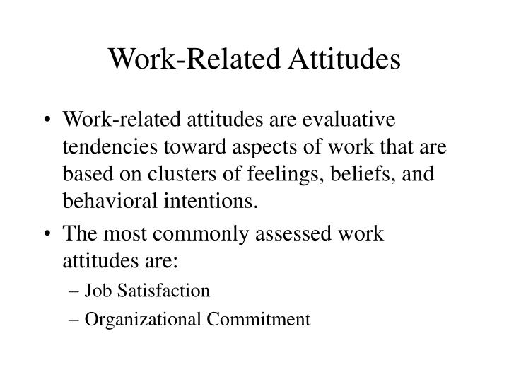 work related attitudes
