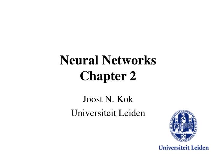 neural networks chapter 2