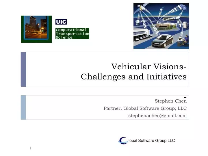 vehicular visions challenges and initiatives