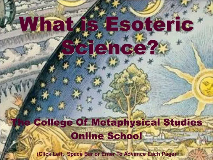 what is esoteric science