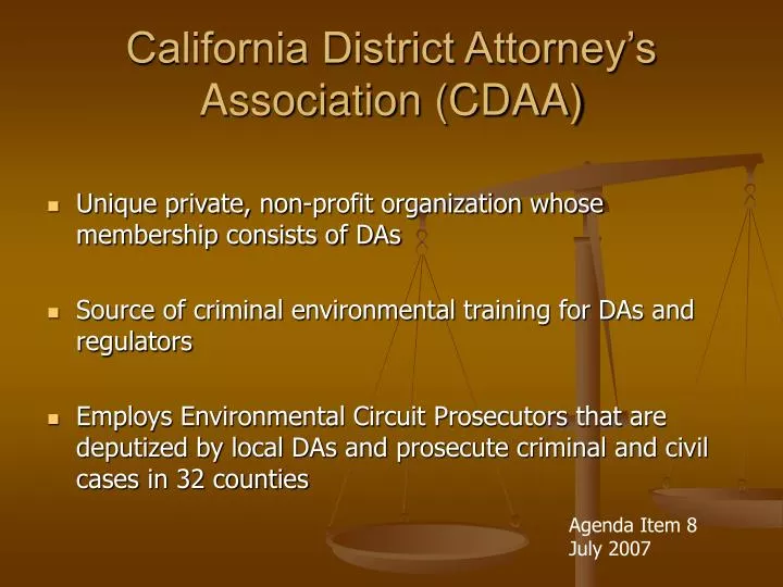 california district attorney s association cdaa