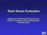 Rash Illness Evaluation - slide 1