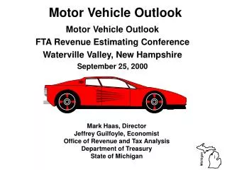Motor Vehicle Outlook