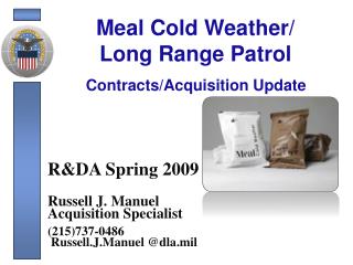Meal Cold Weather/ Long Range Patrol