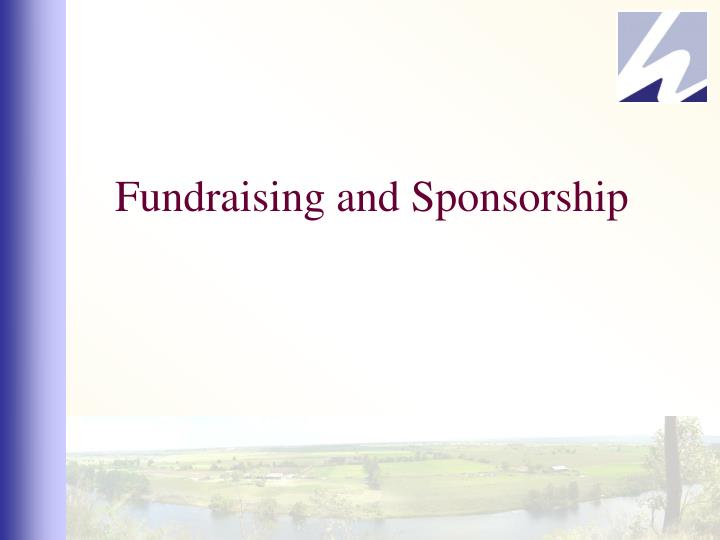 fundraising and sponsorship