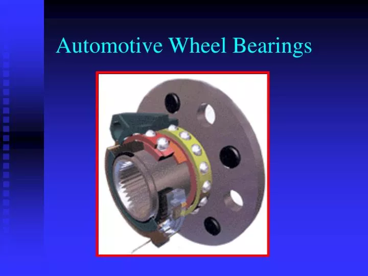 automotive wheel bearings