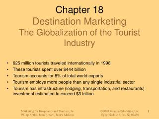 Chapter 18 Destination Marketing The Globalization of the Tourist Industry