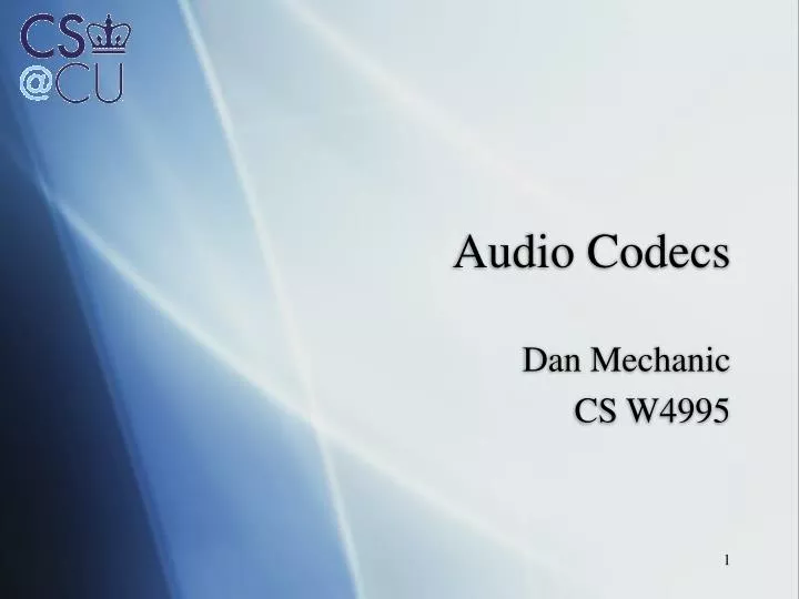 audio codecs