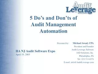 5 Do’s and Don’ts of Audit Management Automation