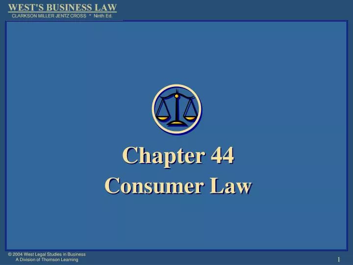 chapter 44 consumer law