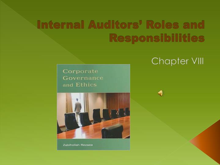 internal auditors roles and responsibilities