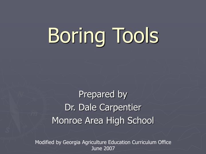 boring tools
