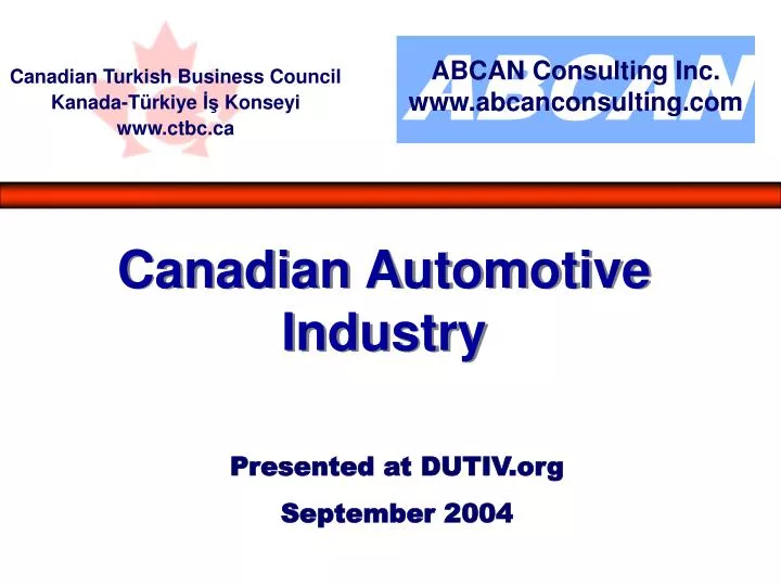presented at dutiv org september 2004
