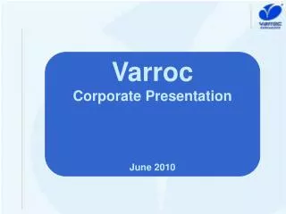 Varroc Corporate Presentation June 2010