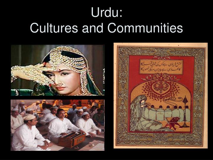 urdu cultures and communities