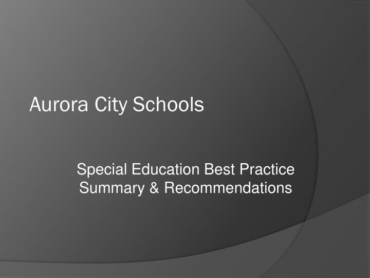 aurora city schools