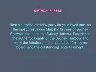 Birthday parties