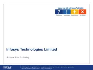 Infosys Technologies Limited Automotive Industry