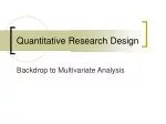 PPT - Chapter 9 Quantitative Research Design PowerPoint Presentation ...