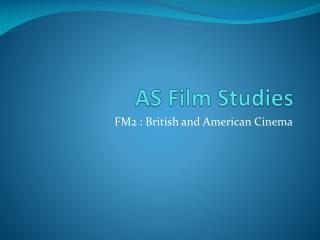 AS Film Studies