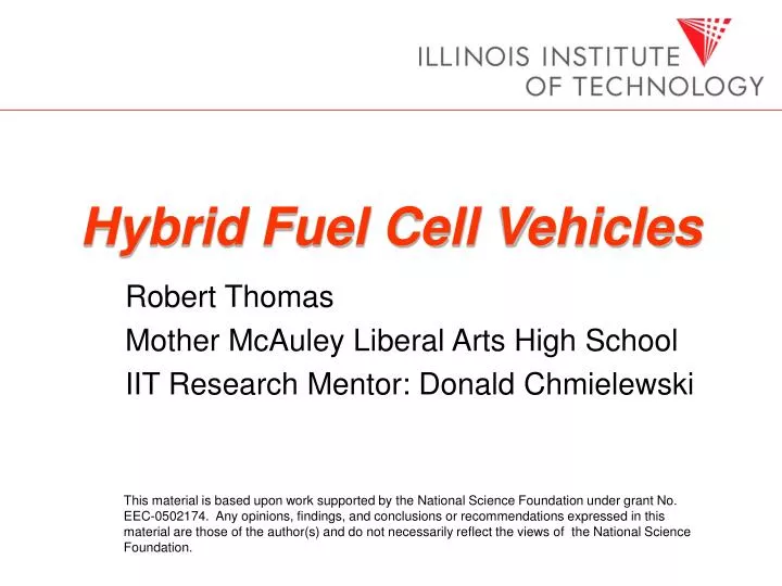 hybrid fuel cell vehicles