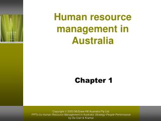 Human resource management in Australia
