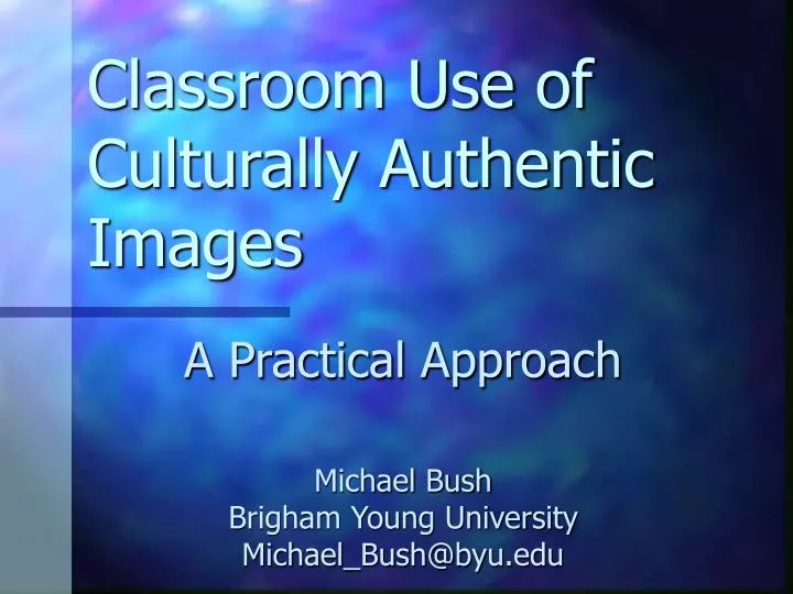 classroom use of culturally authentic images