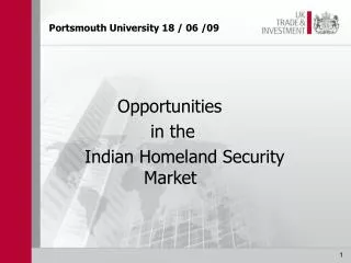 Portsmouth University 18 / 06 /09