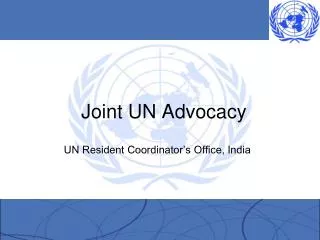 Joint UN Advocacy