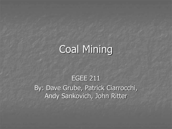 coal mining